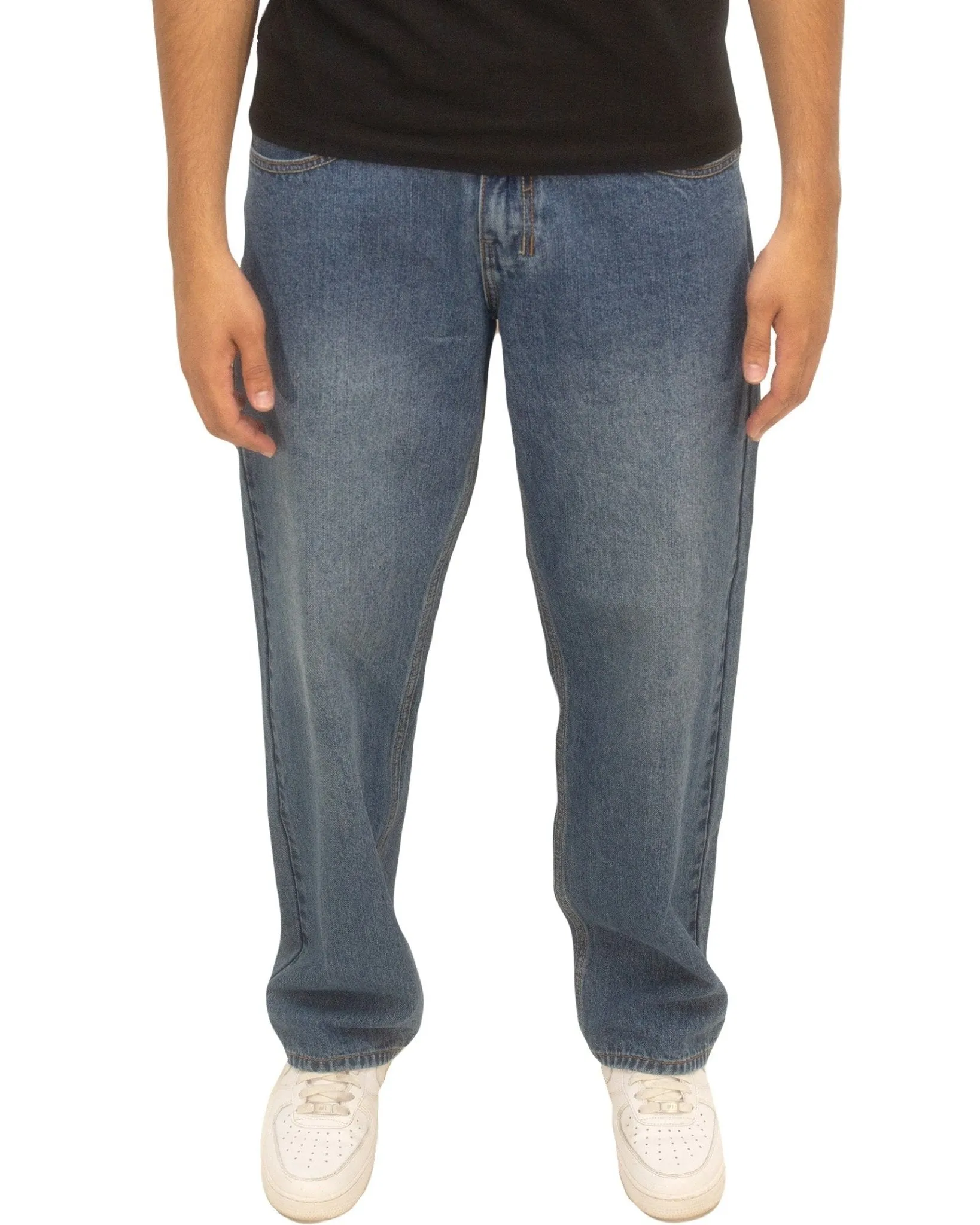 90s Relaxed Fit Denim Jeans for Men – Retro Straight-Leg with Vintage Appeal