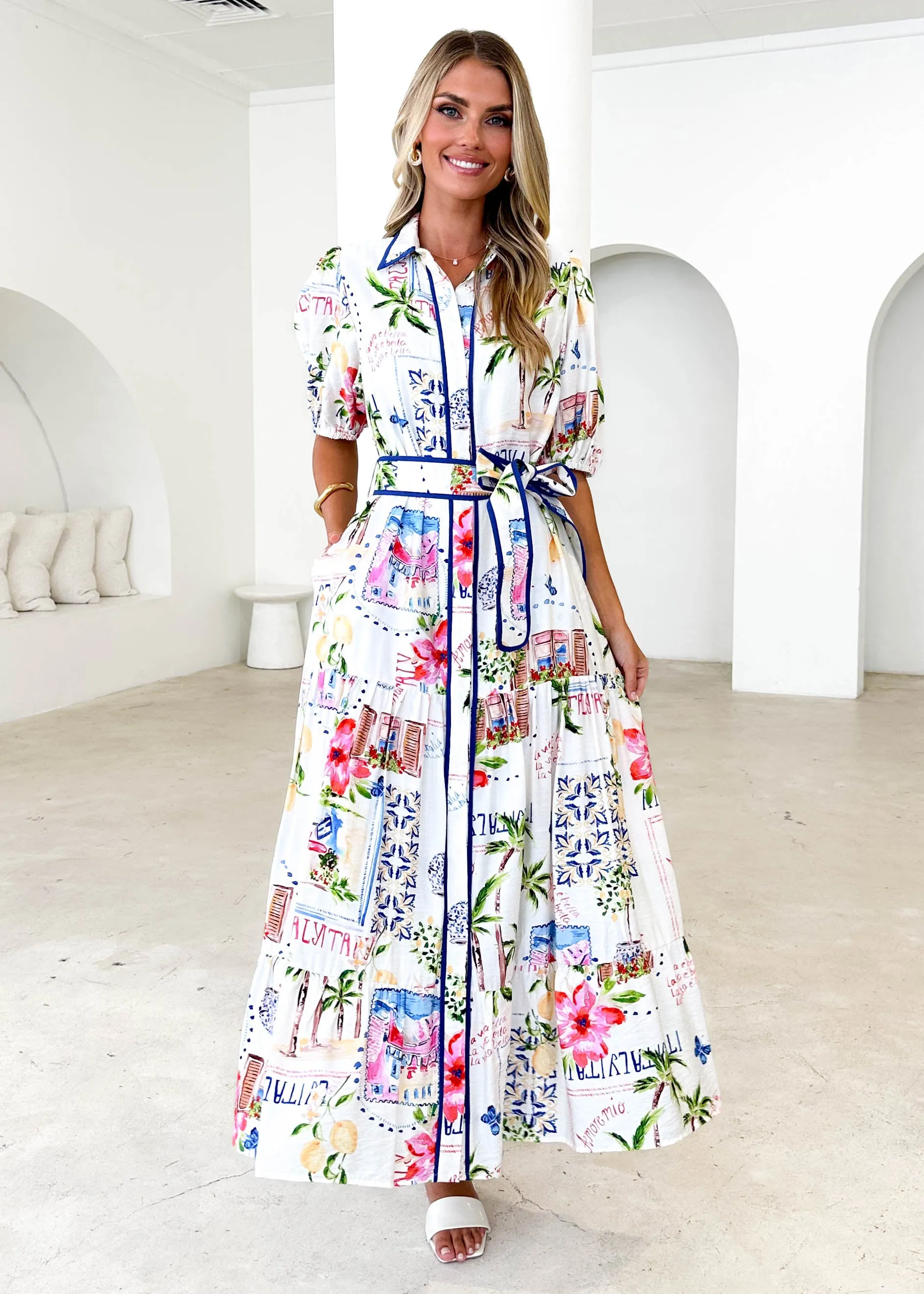 Acer Maxi Dress - Tropical Palm