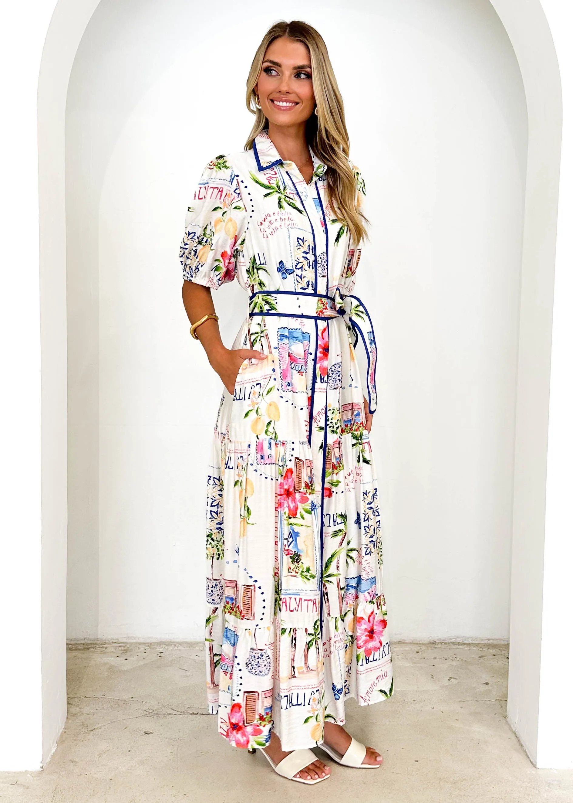 Acer Maxi Dress - Tropical Palm