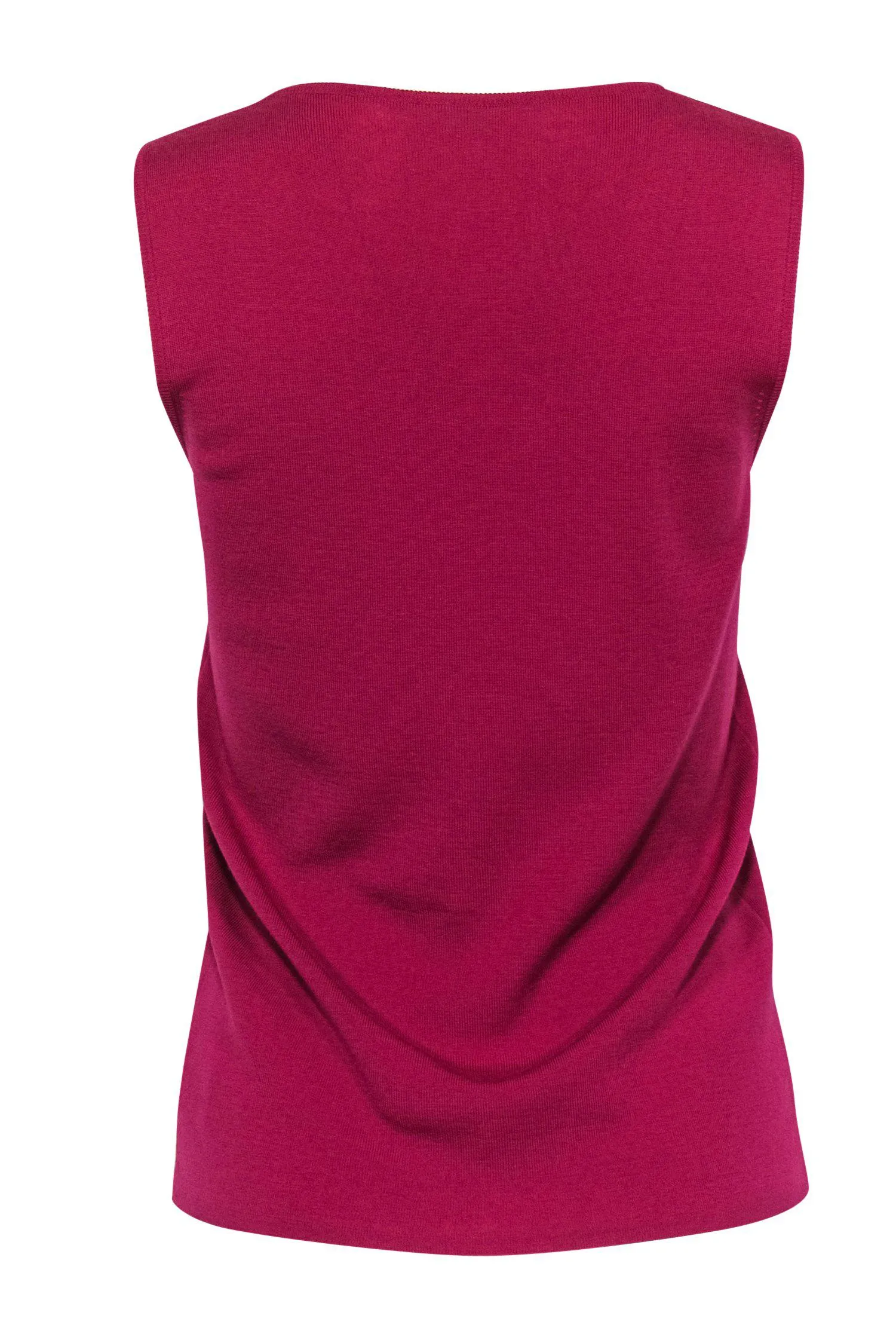 Akris Punto - Magenta Knit Wool Tank Sz 10
