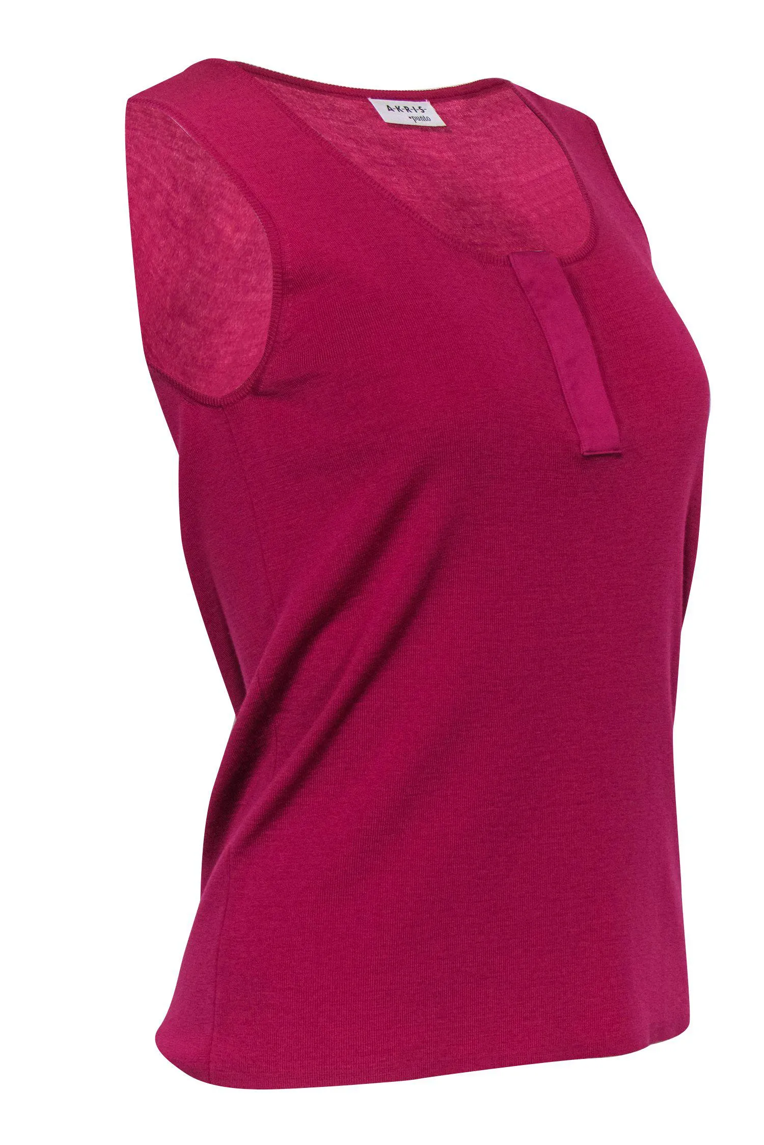 Akris Punto - Magenta Knit Wool Tank Sz 10