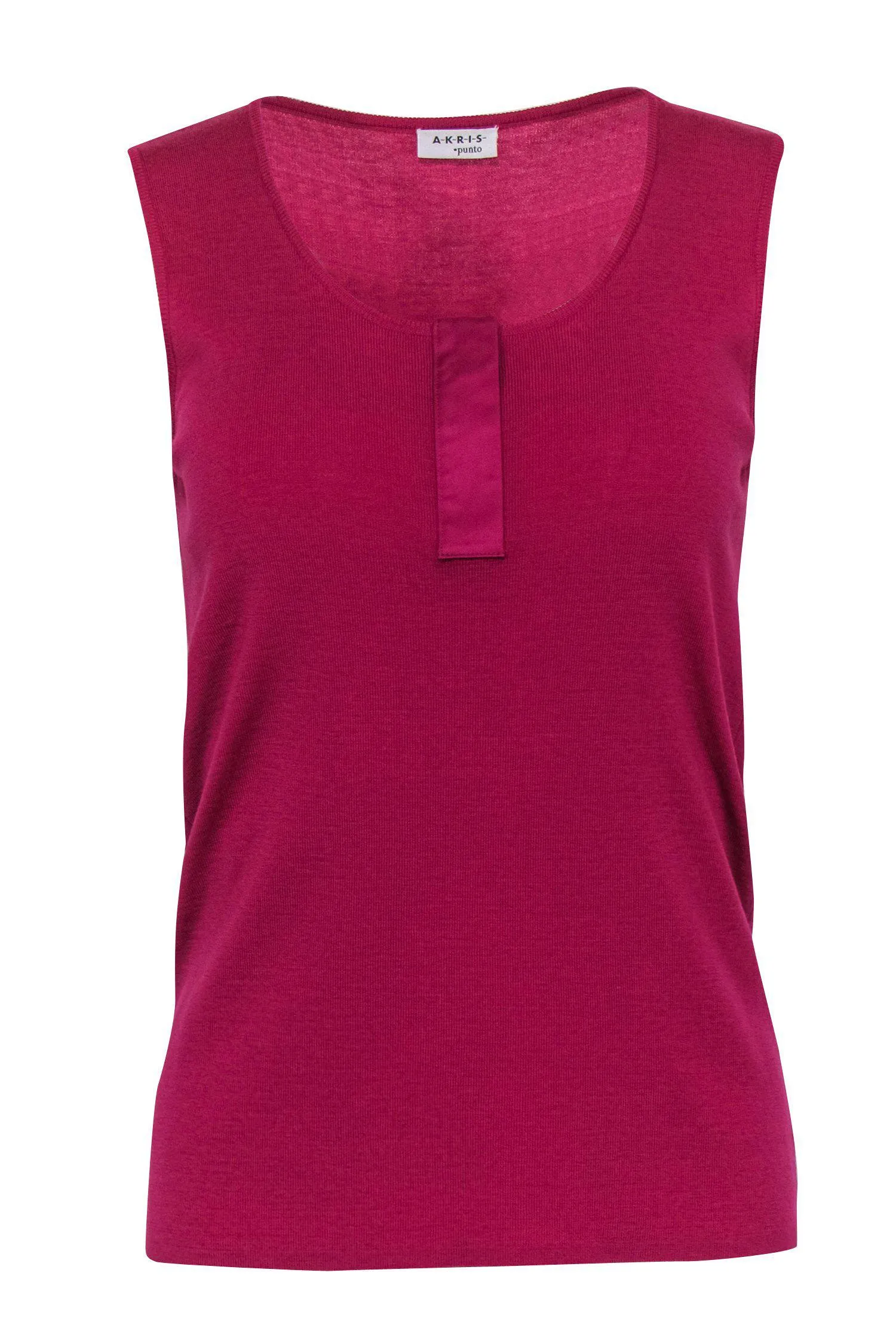Akris Punto - Magenta Knit Wool Tank Sz 10