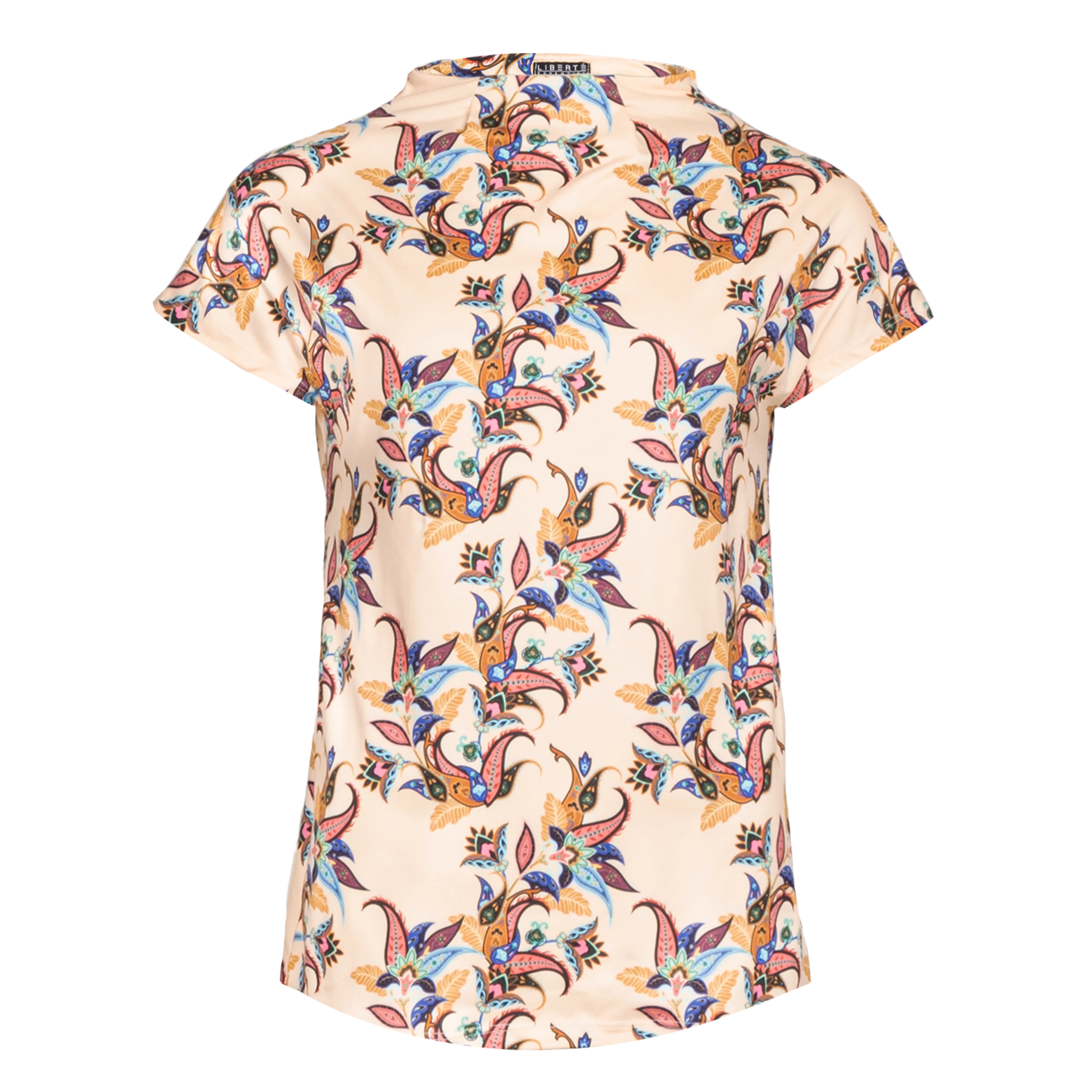 ALMA-TOP - VANILLA MULTICOLOR PASILEY