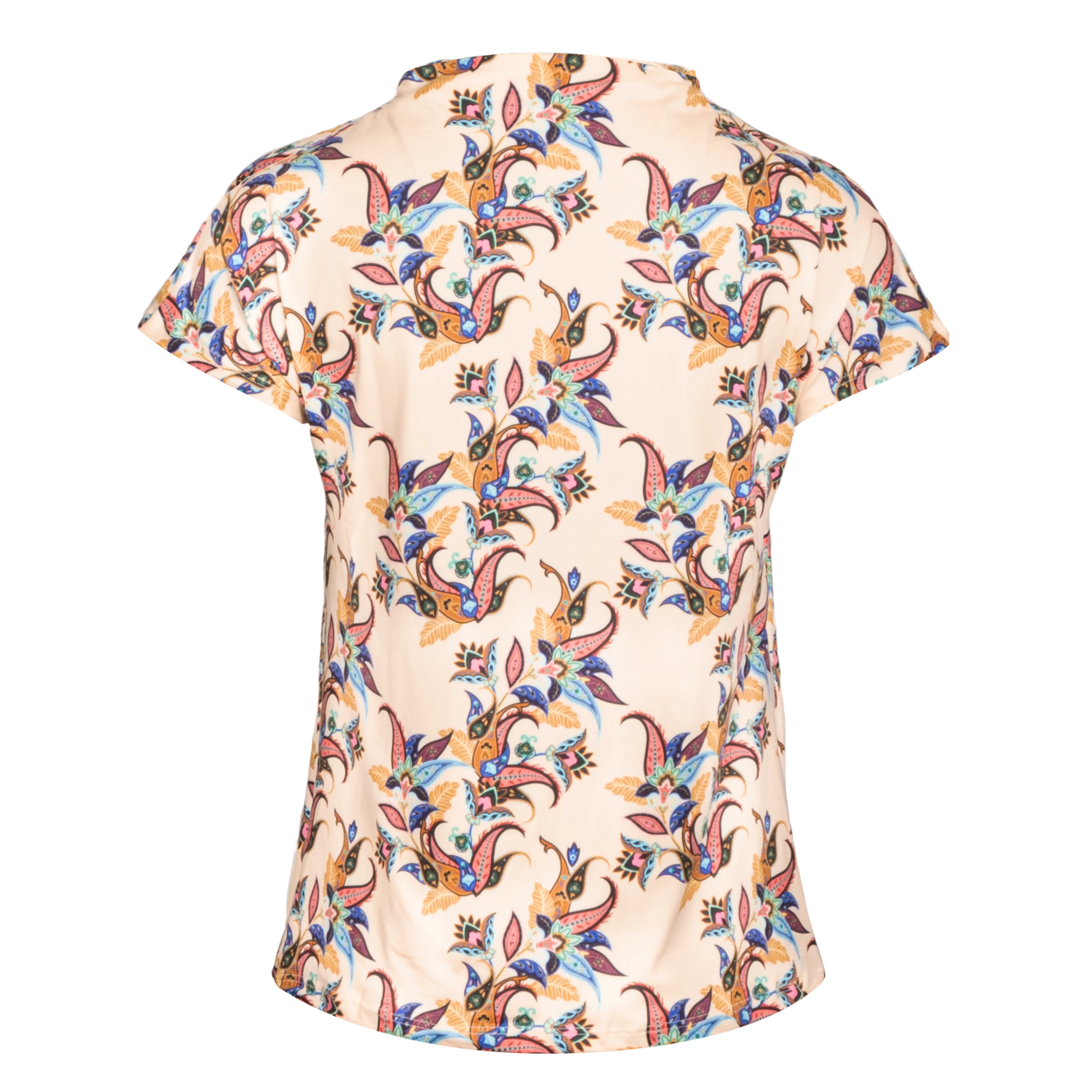 ALMA-TOP - VANILLA MULTICOLOR PASILEY