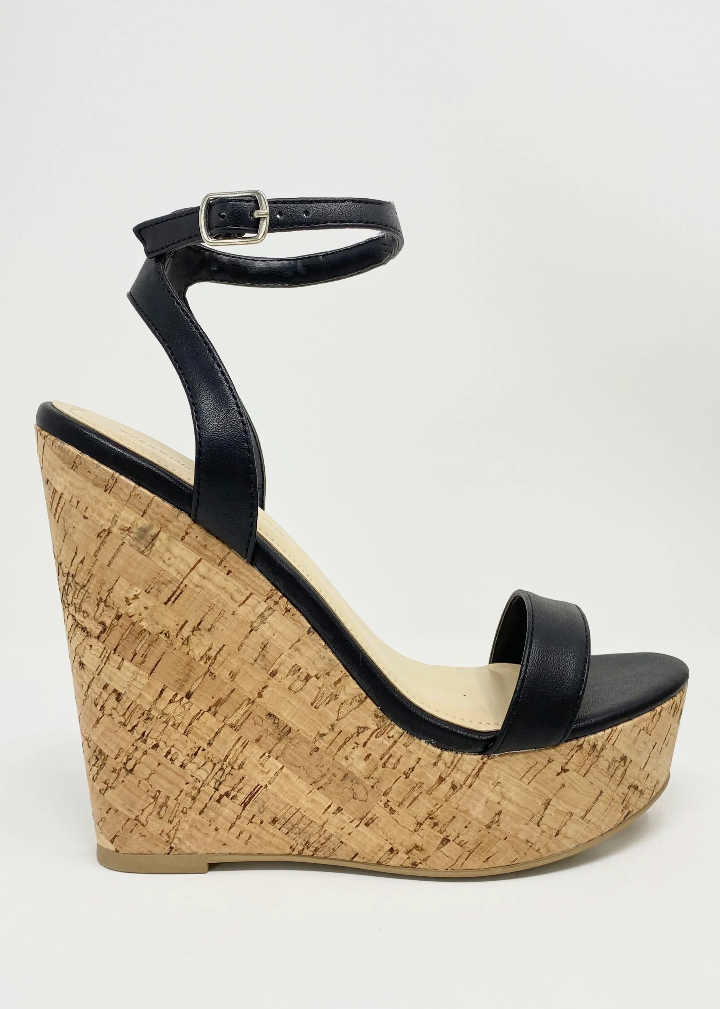 Amora Black Wedges