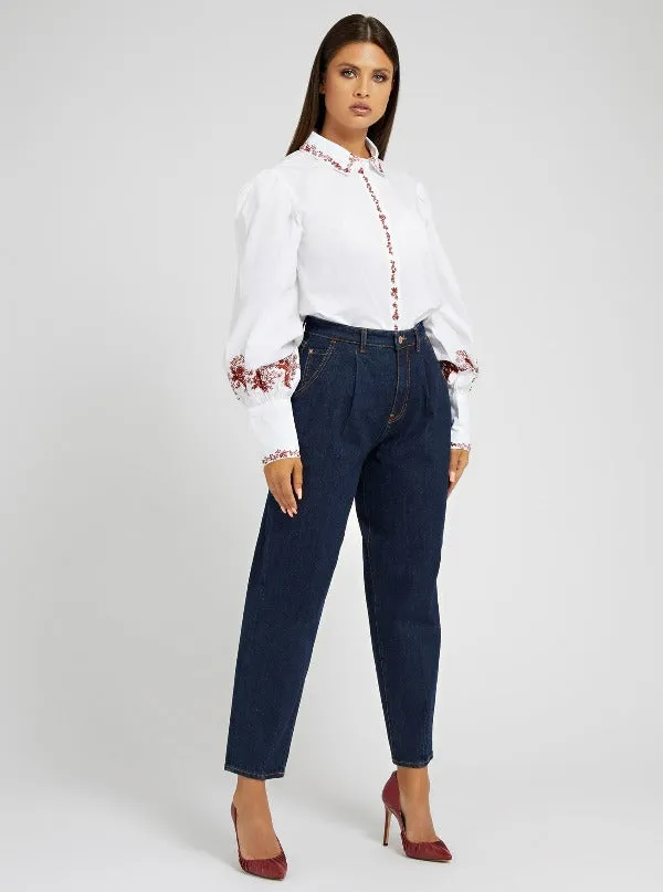 ANDREA BARREL RELAXED FIT DENIM PANT