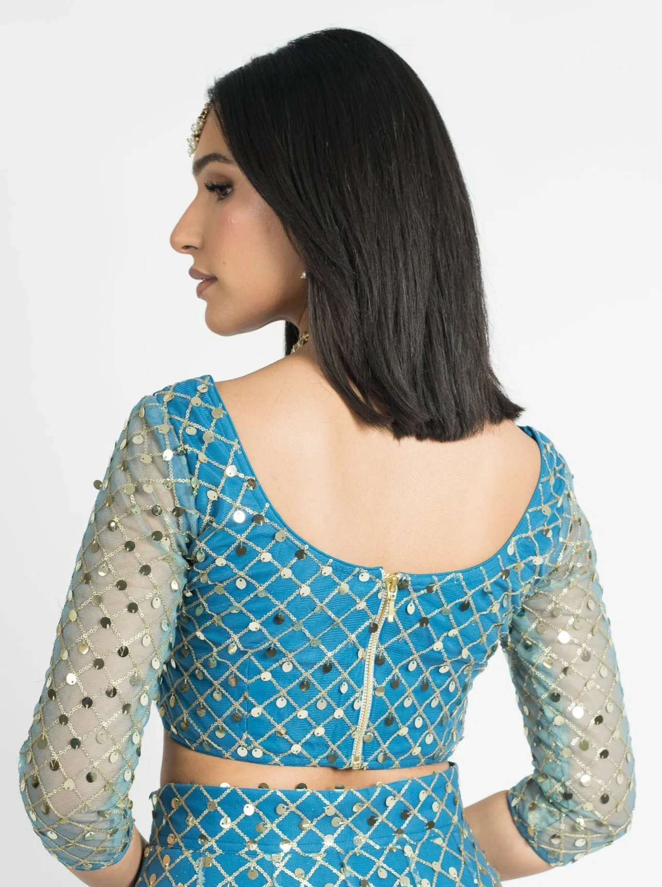 Azure Lustrous Blouse