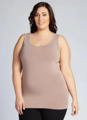 Bamboo Reversible Tank - Plus - Taupe