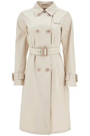 beige cotton double-breasted trench coat with adjustable sleeves IM000183D 13218Z CHANTILLY