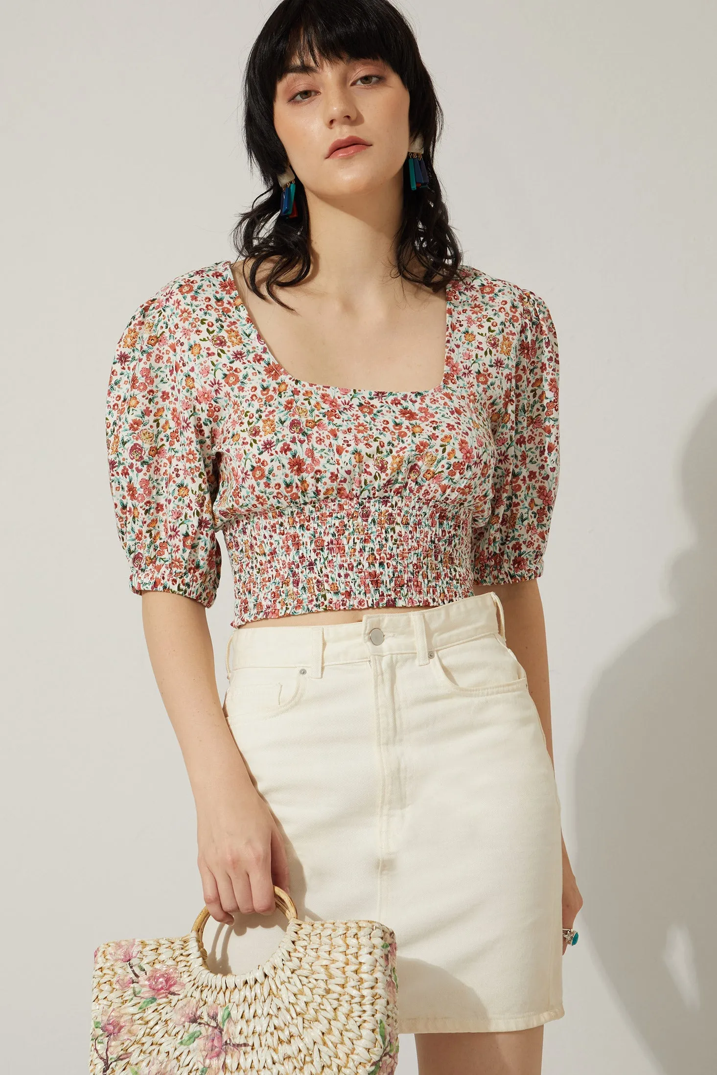 Bohera Juleebee Short Waist Floral Top