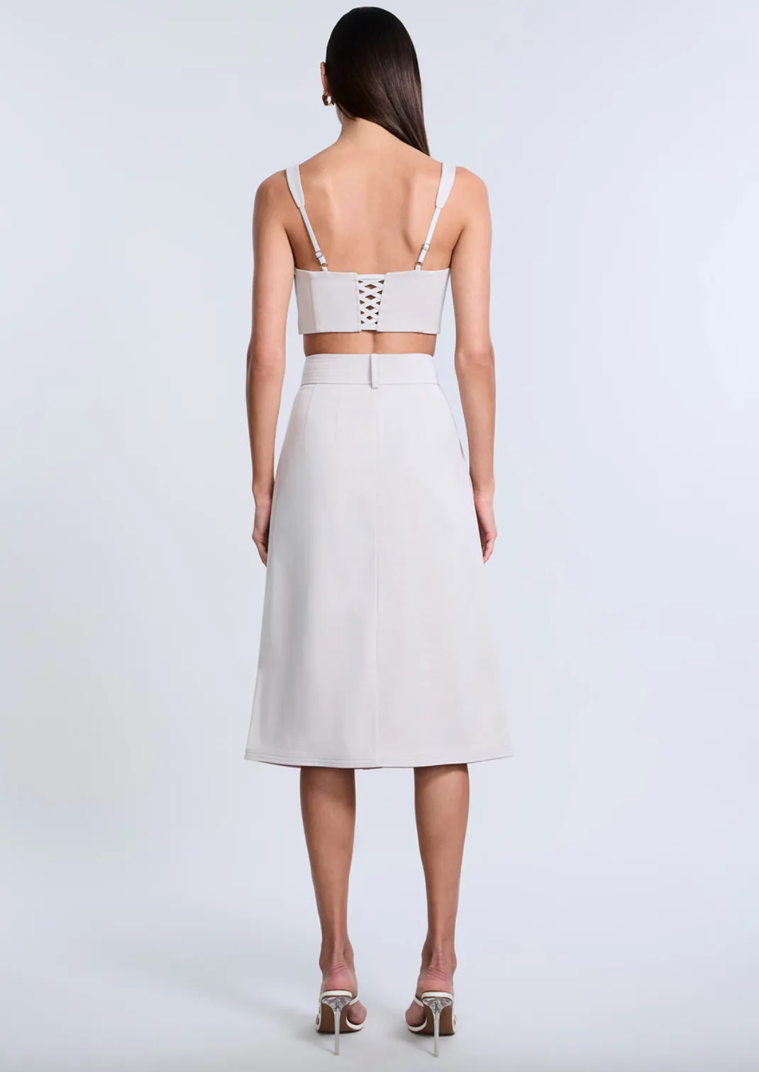 Button Front Cargo Skirt