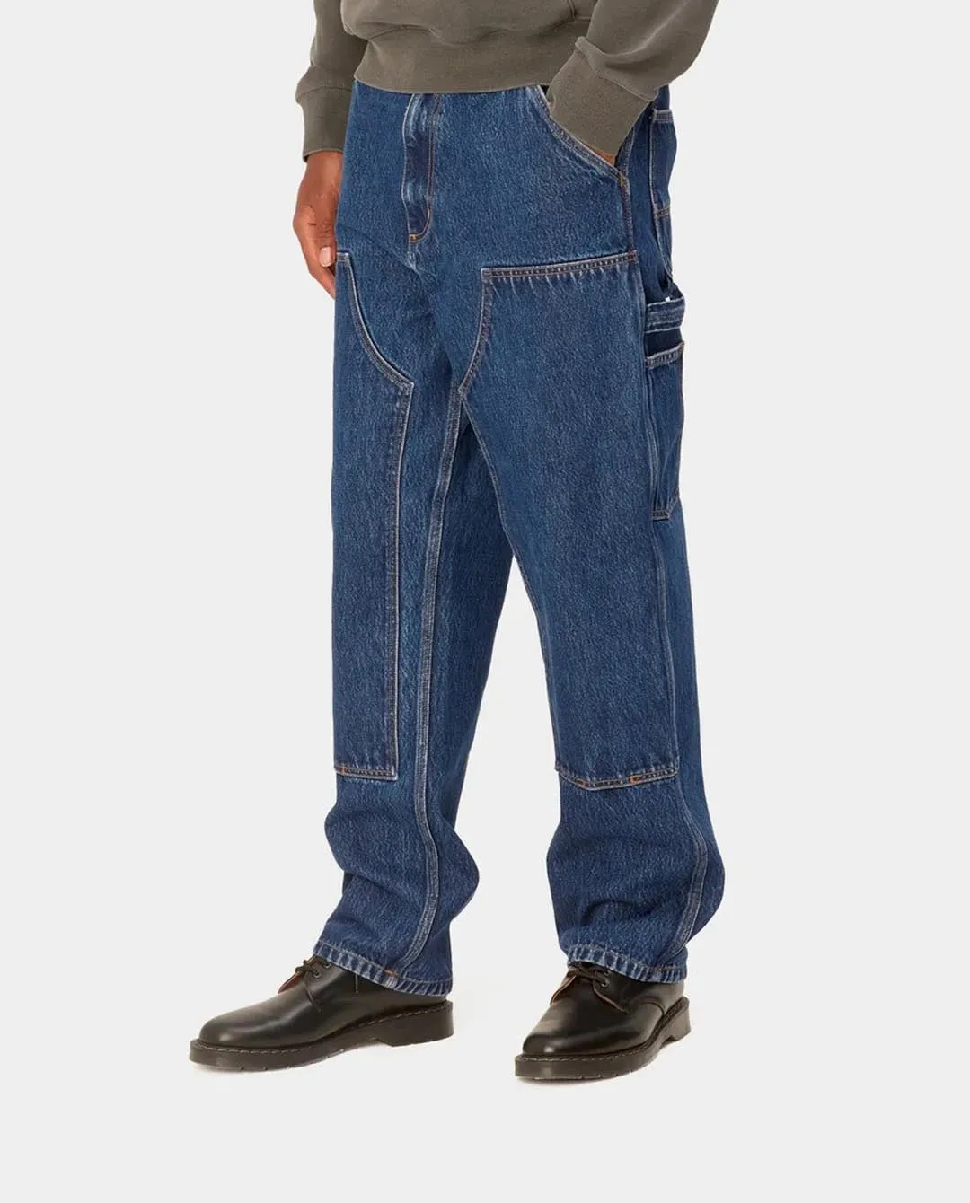 Carhartt WIP - Double Knee Pant - Blue Stone Washed