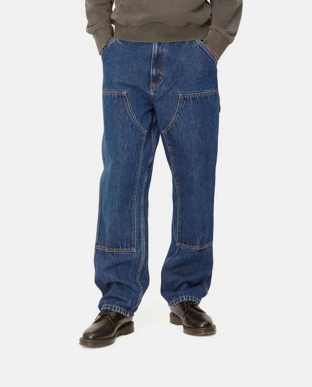 Carhartt WIP - Double Knee Pant - Blue Stone Washed