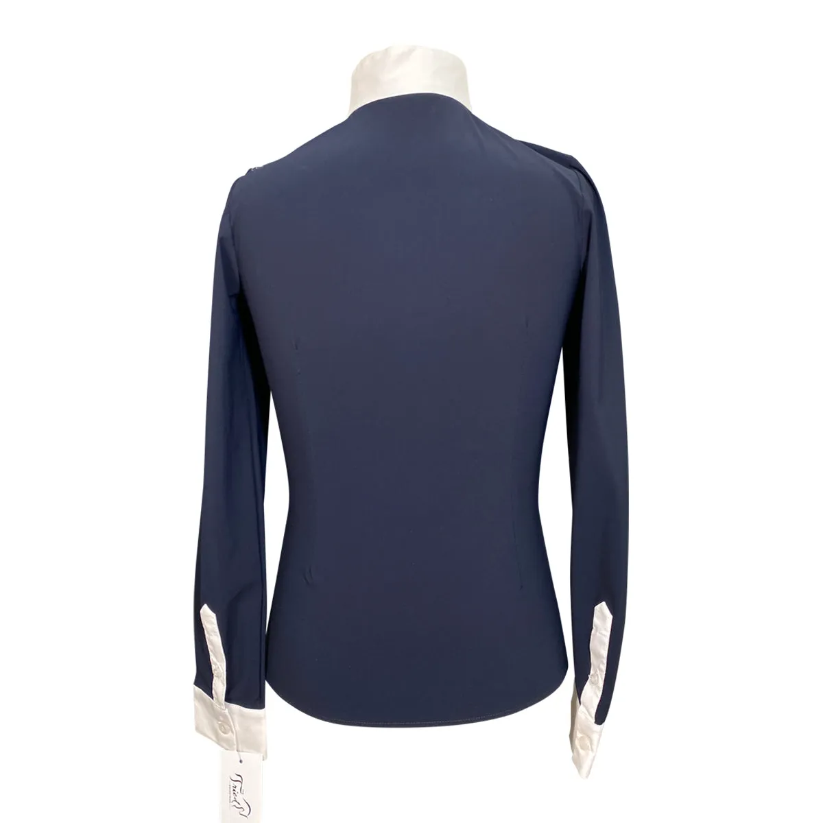 Cavalleria Toscana Long Sleeve Competition Shirt in Navy - Children's Medium