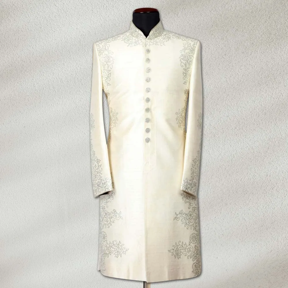 Cream Colour Sherwani