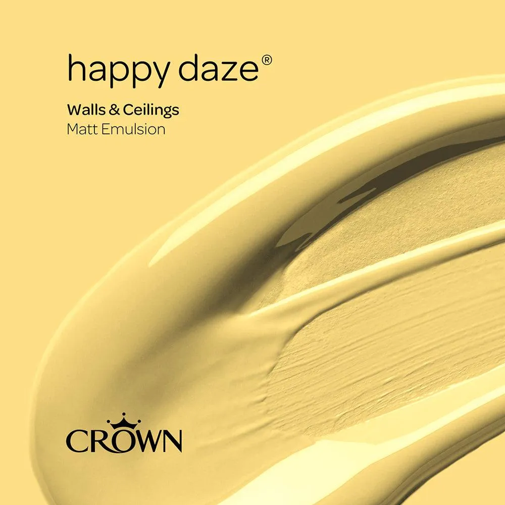 Crown Walls & Ceilings Matt Emulsion Paint | Happy Daze