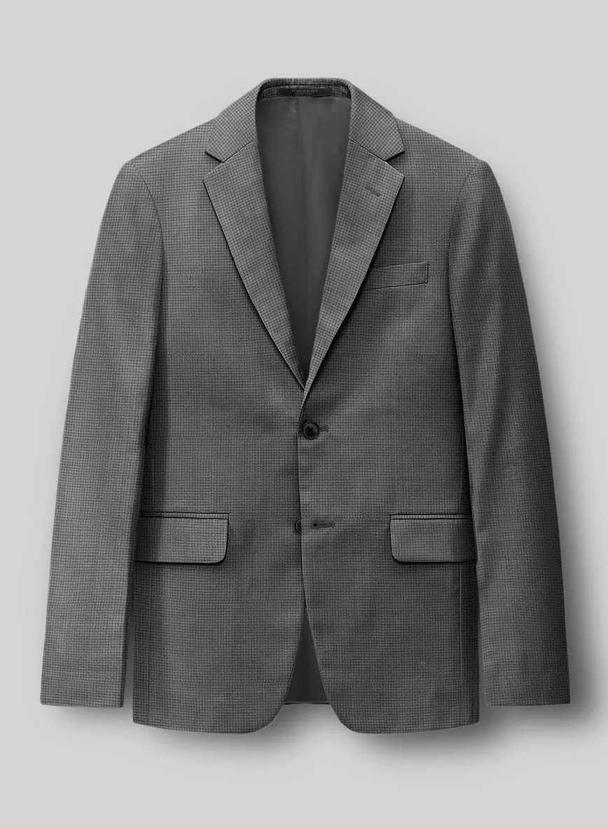Dogtooth Wool Gray Jacket