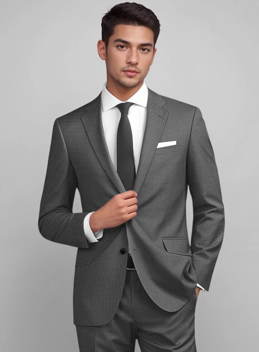 Dogtooth Wool Gray Jacket
