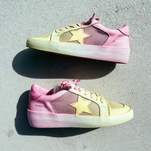 Double Dip Top Sneakers • Pink   Lemon