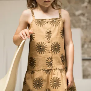 Dress Drop Waist Sand Bronze Black