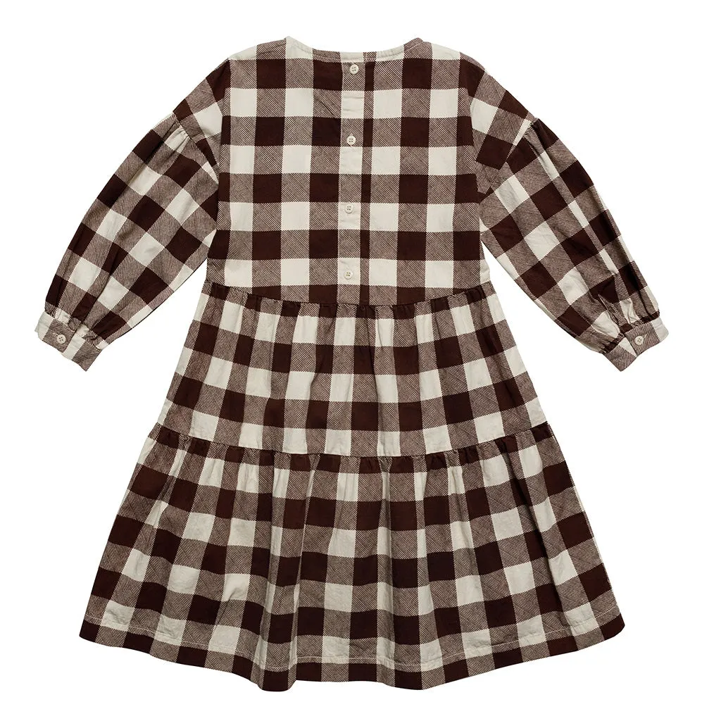 Dress Forever Marron Gingham