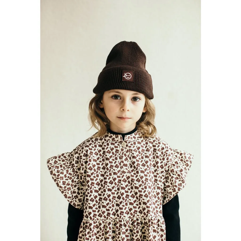Dress Frill Sleeve Ecru Acer