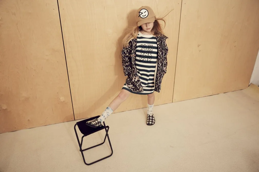 Dress Longsleeve Box Alpine Honey Comb Stripe