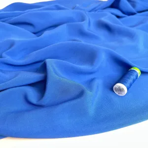 Elegance Cobalt Blue Plain Viscose Poplin Fabric