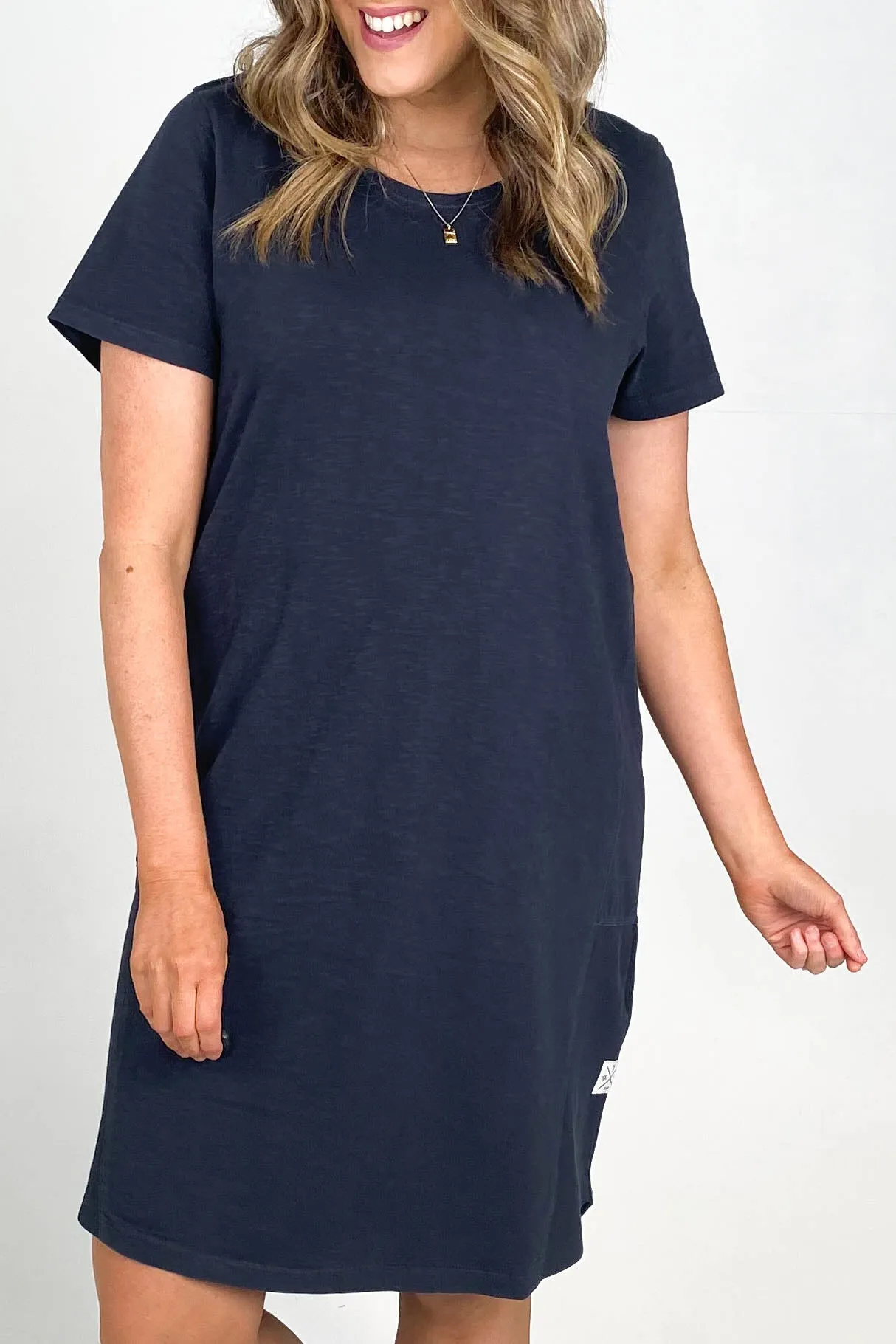 Elm Easy Livin Dress Navy