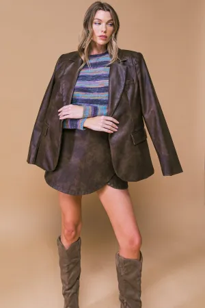 EXCEPTIONAL LOOK FAUX BLAZER