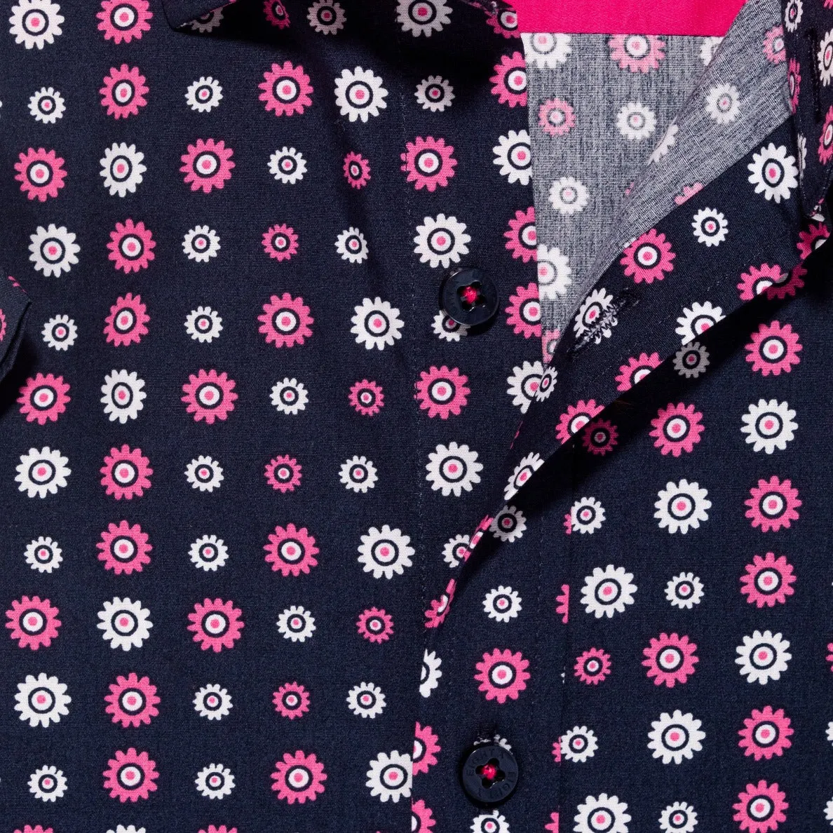 Flower Power Short Sleeve Button Down Shirt