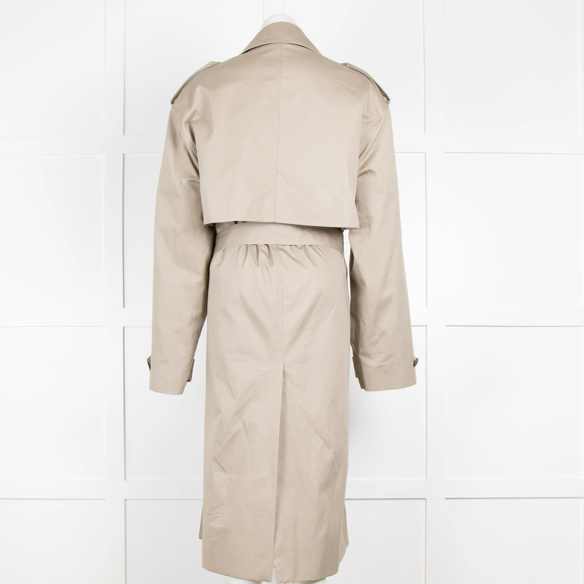 Frankie Shop Taupe Eugene Trench Coat