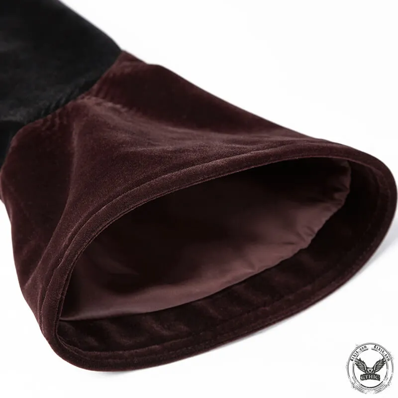 Gothic Scissor-tail Twill Velveteen Jacket