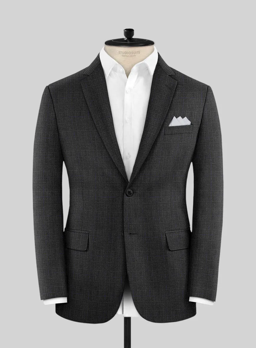 Hardy Minnis Charcoal Check Wool Jacket