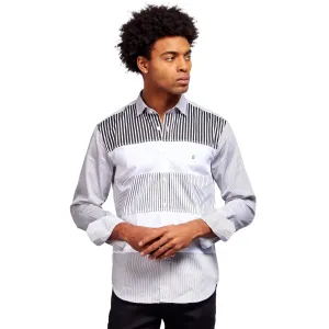 How Many Stripes Button Down Shirt - Black