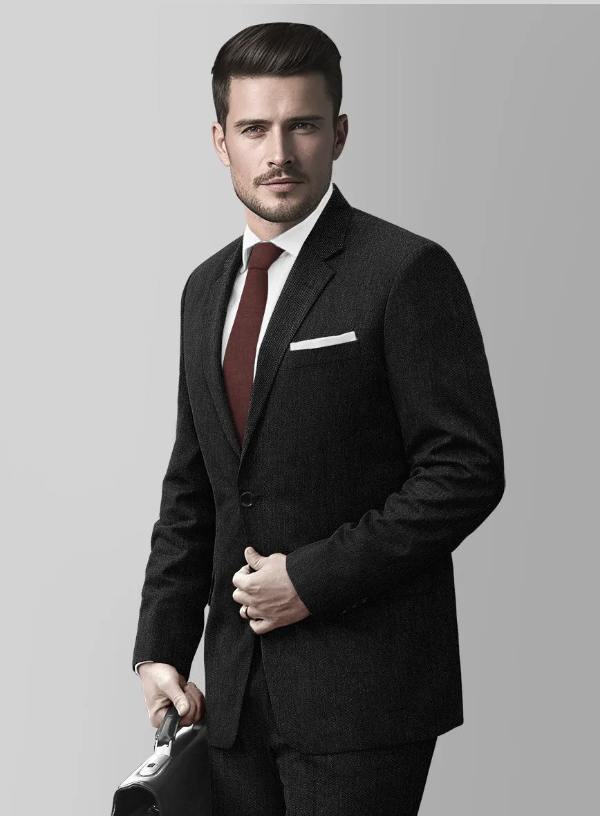 Huddersfield Stretch Charcoal Wool Jacket