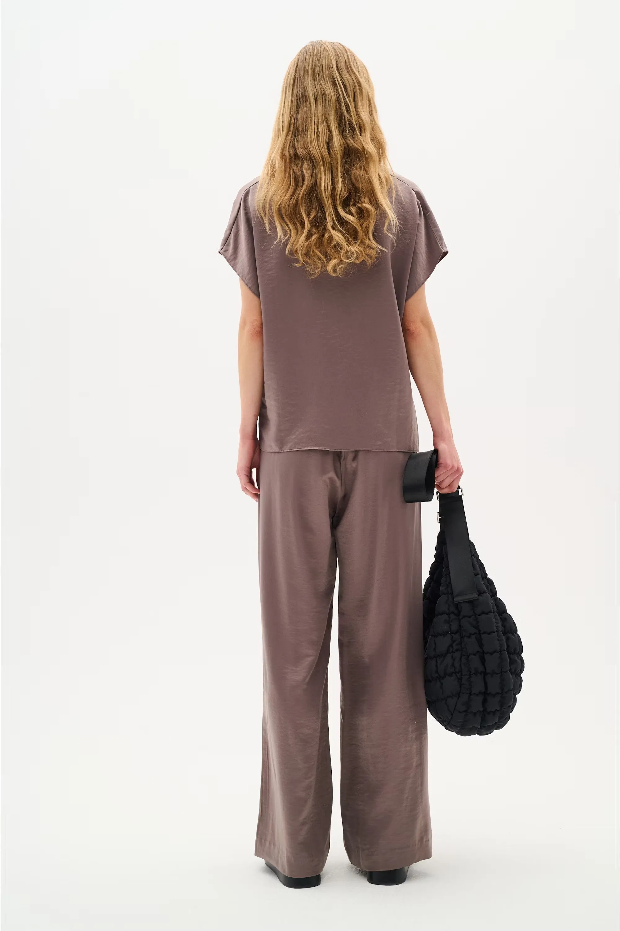 Inwear Celena Taupe Cowl Neck Top