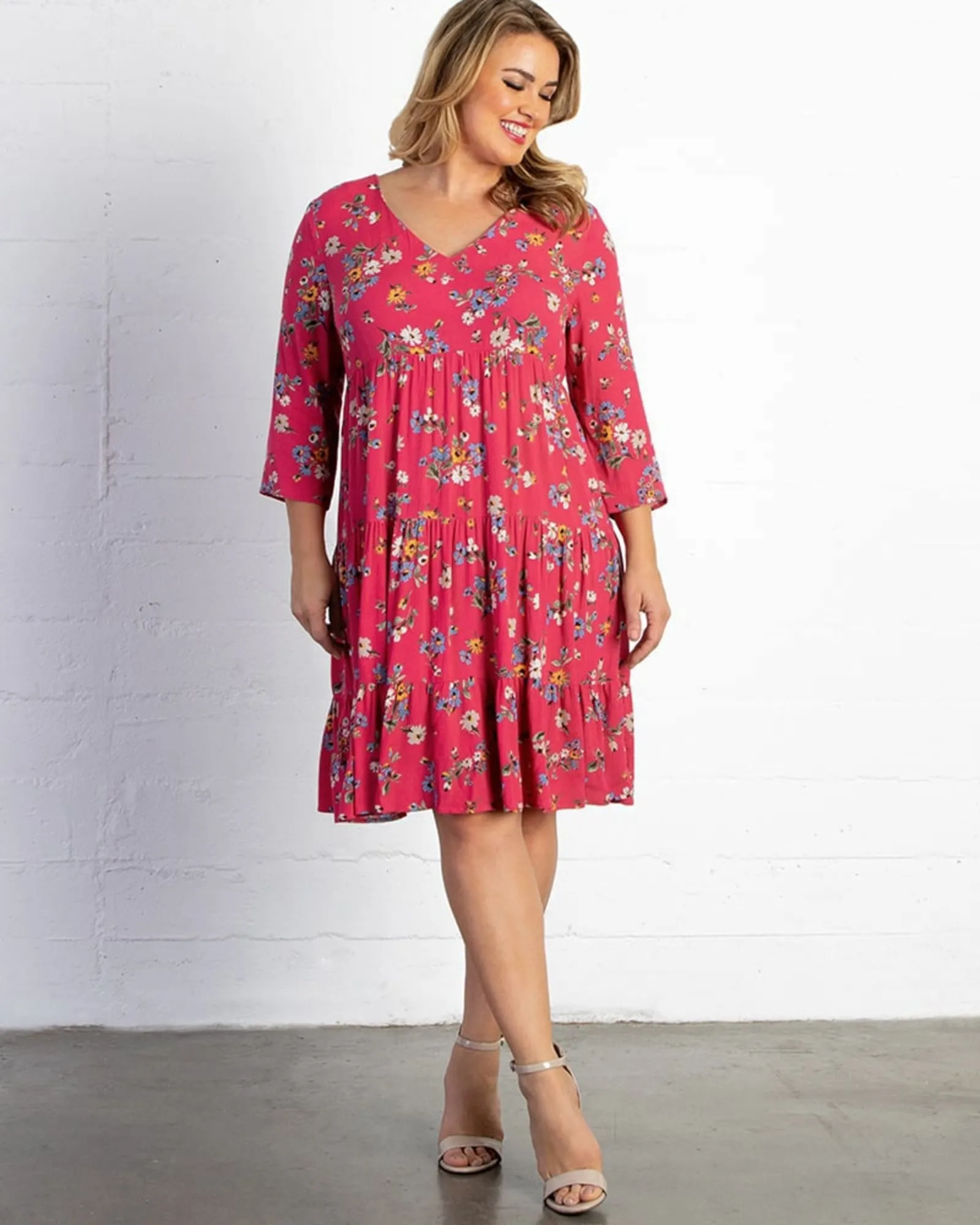 Issy Tiered Dress | TEABERRY