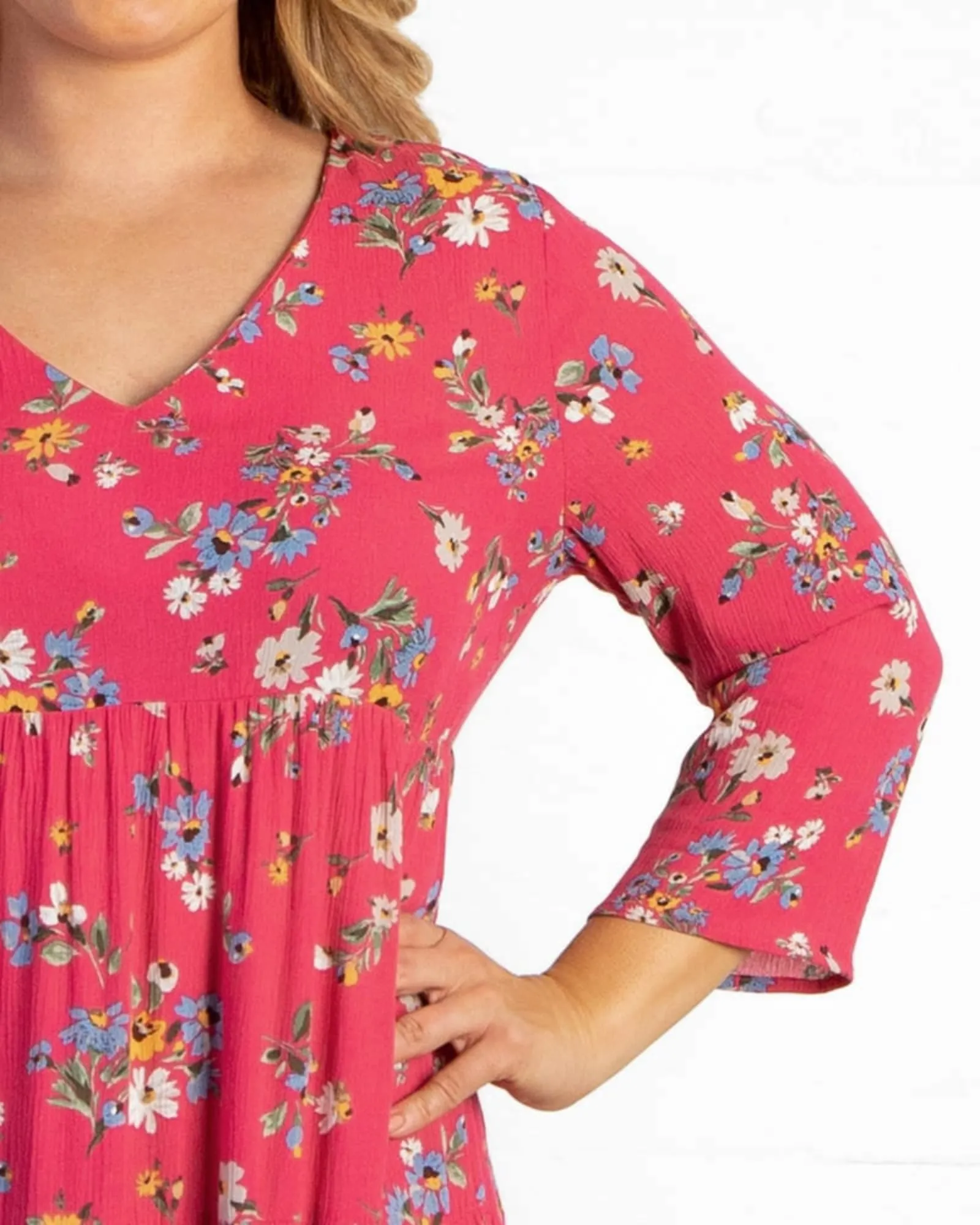 Issy Tiered Dress | TEABERRY