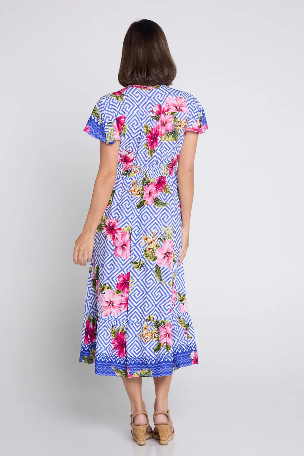 Jacinda Dress - Blue Print