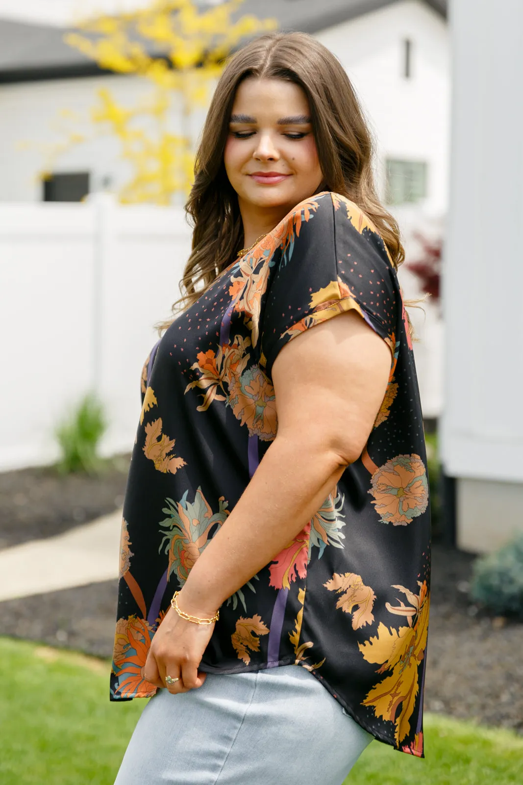 Just to See You Smile Floral Blouse