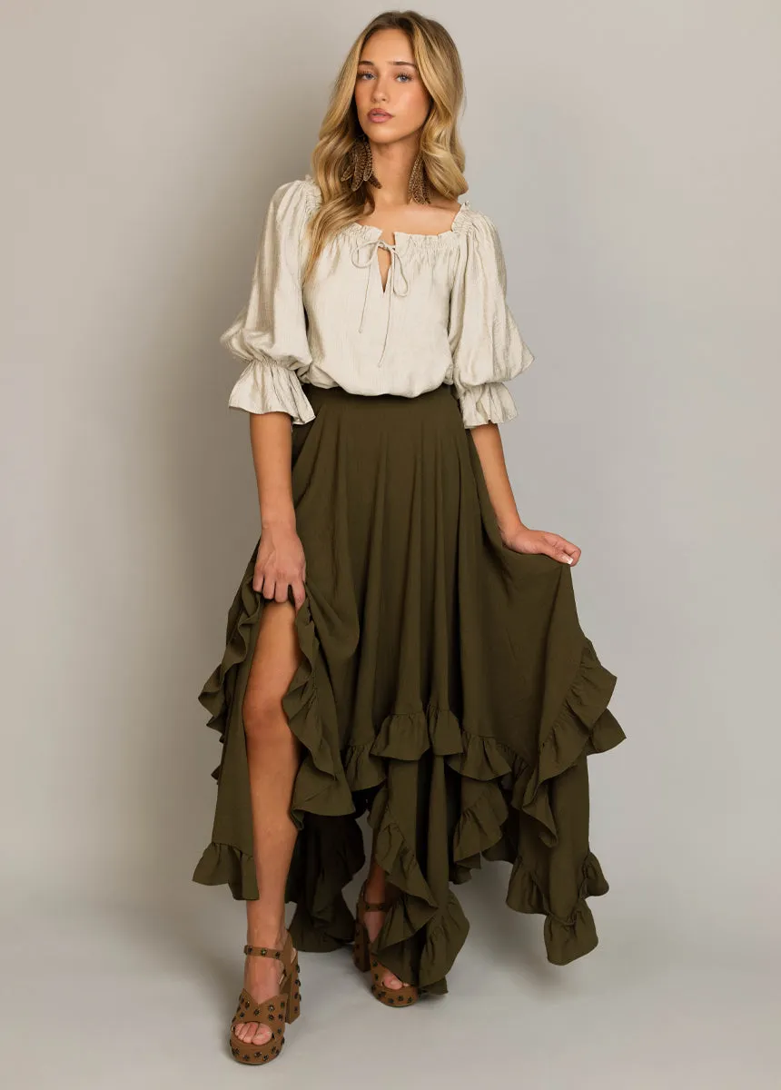 Kerra Top in Beige