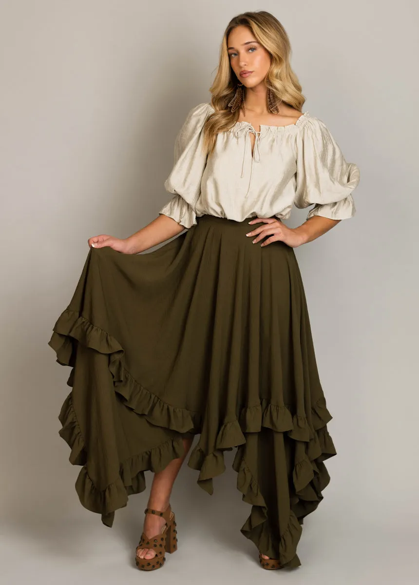 Kerra Top in Beige