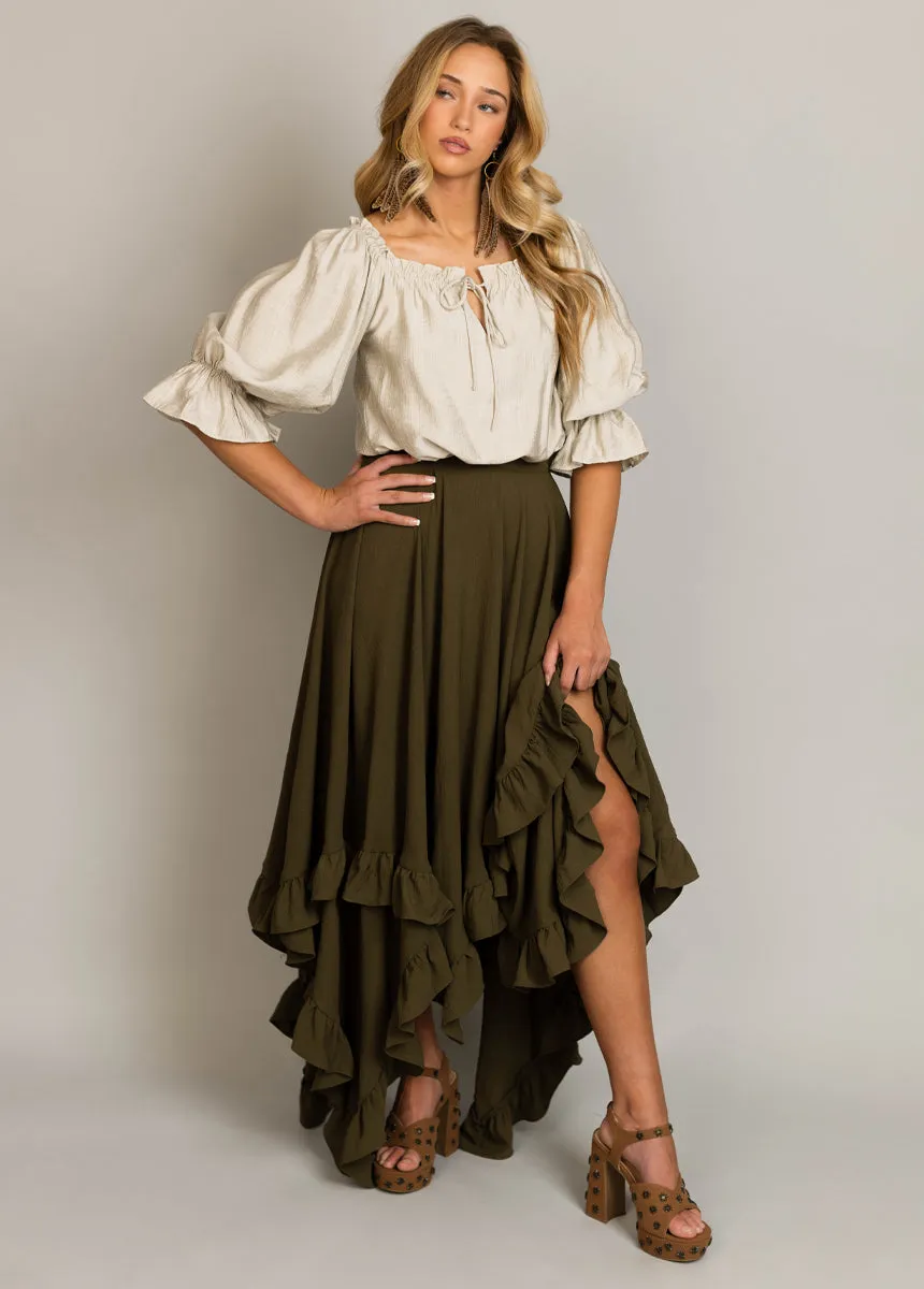 Kerra Top in Beige