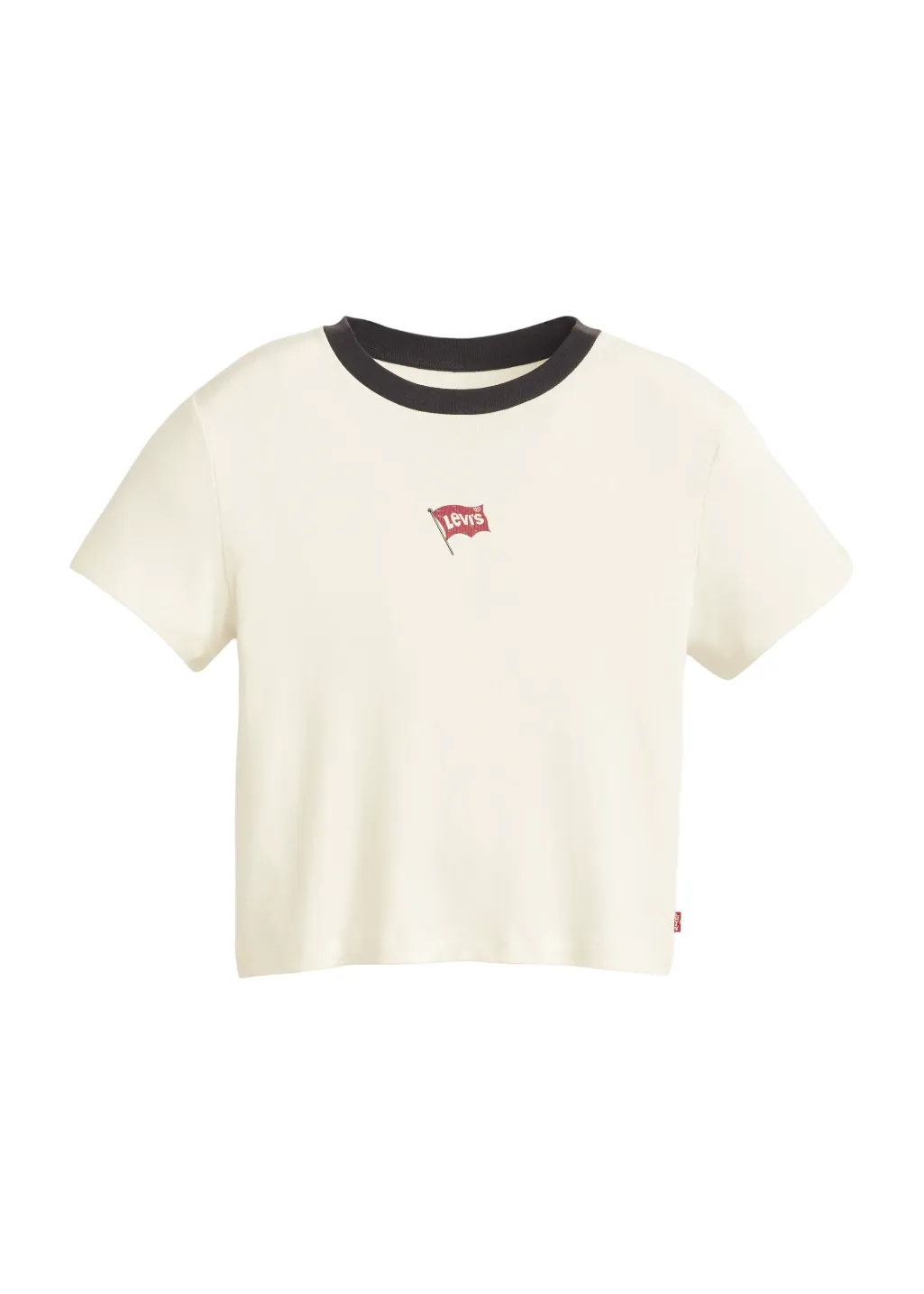 Levi's - GR Essential Sporty Tee - Mini Flag BW Egret/Pirate Black