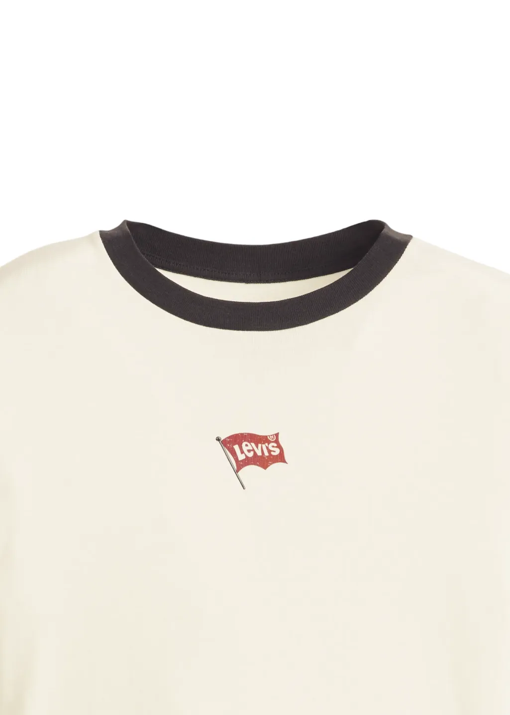 Levi's - GR Essential Sporty Tee - Mini Flag BW Egret/Pirate Black