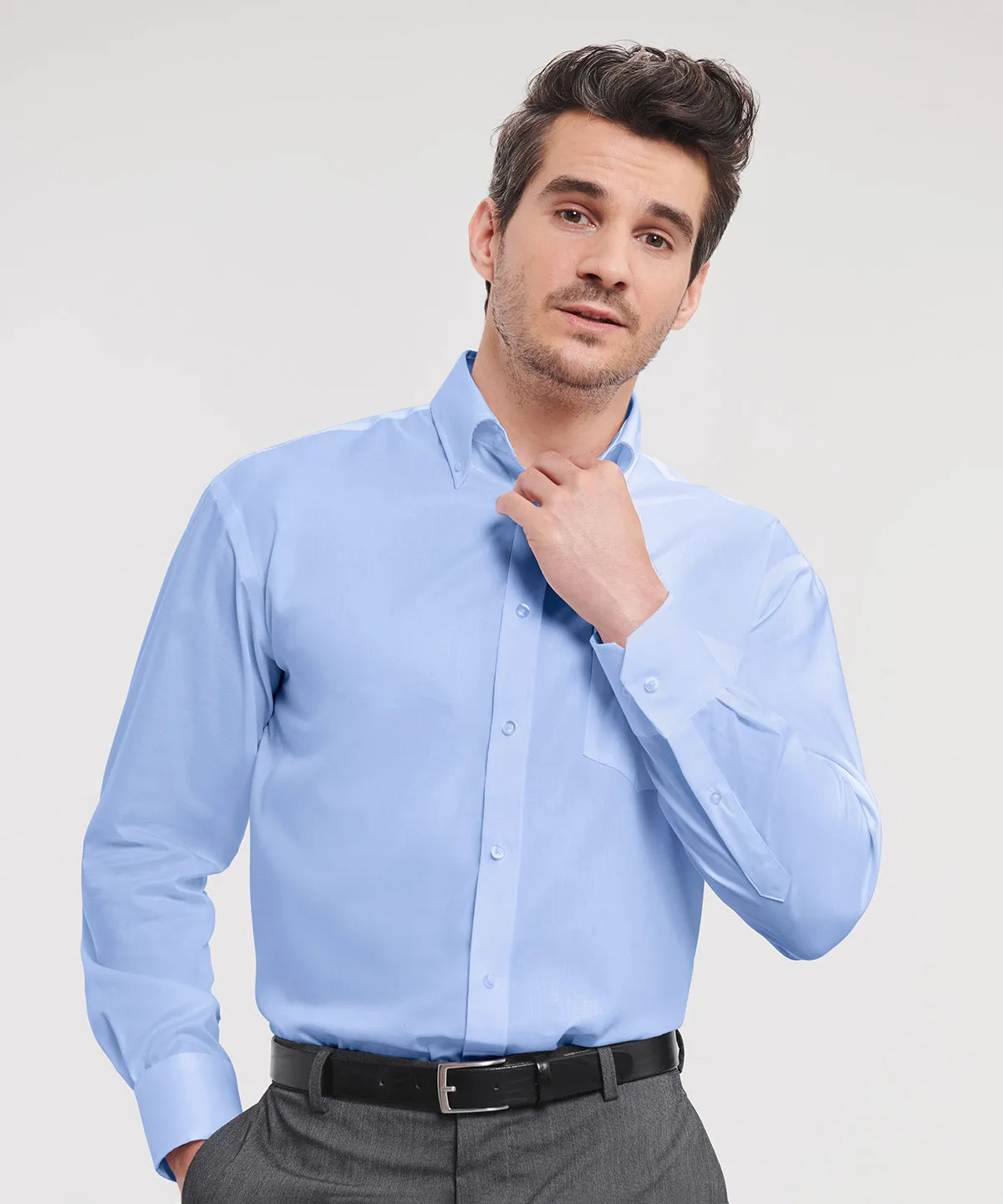 Long sleeve ultimate non-iron shirt | Black