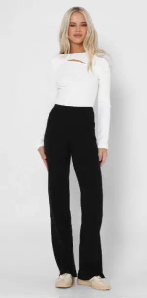 Mamba Knit Pants Black