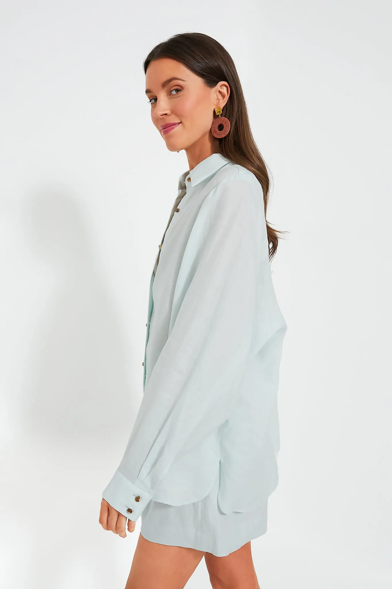 Mint Natura Oversized Shirt
