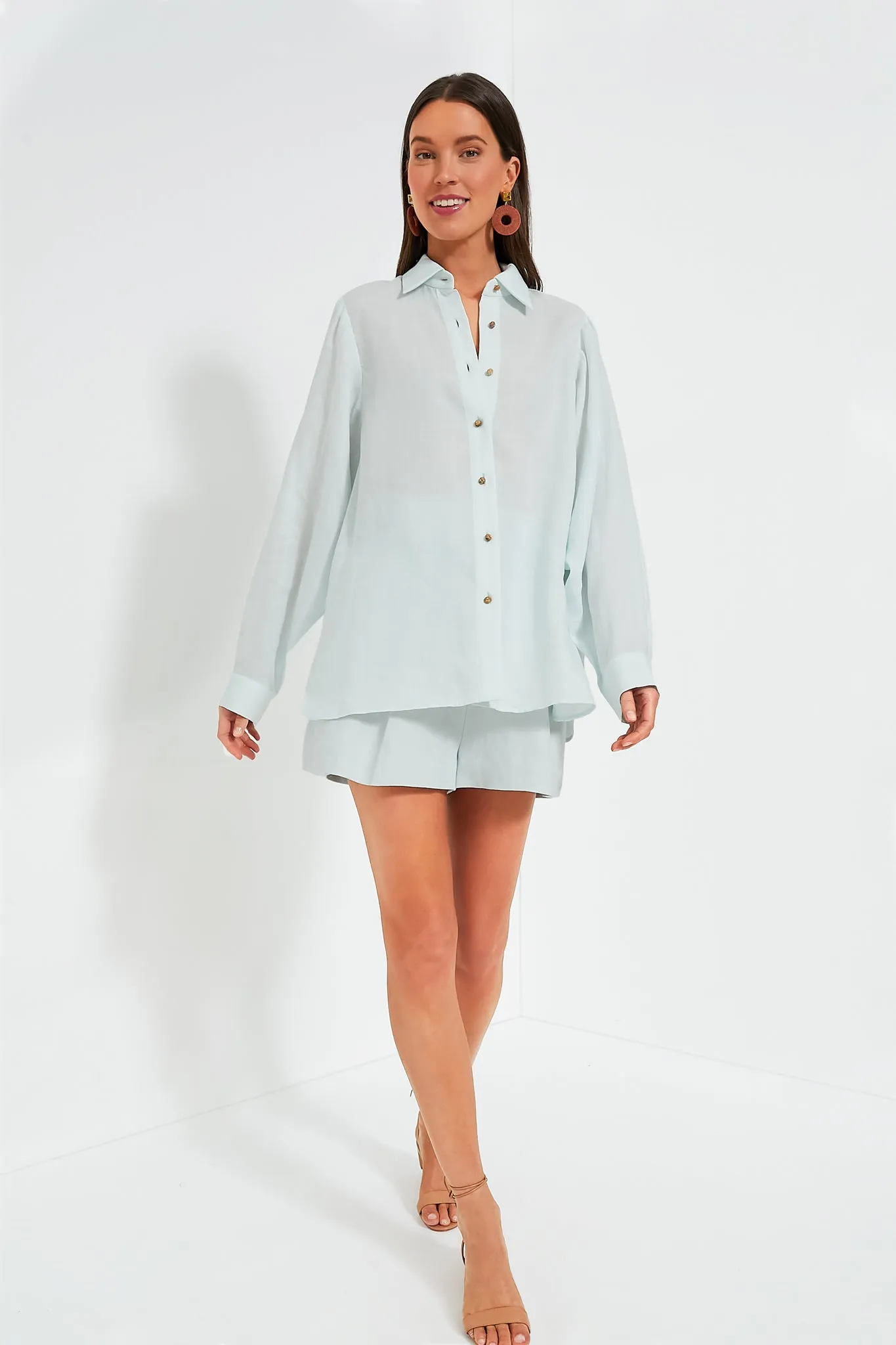 Mint Natura Oversized Shirt